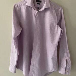 Calvin Klein Purple Checkered Dress Shirt